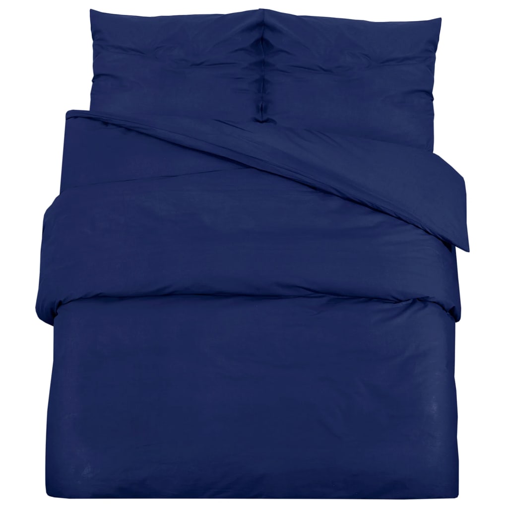 Dekbedovertrekset 140X200 Cm Microvezel Marine Blauw