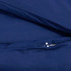 Dekbedovertrekset 200X200 Cm Microvezel Marine Blauw