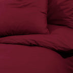 Dekbedovertrekset Lichtgewicht 135X200 Cm Microvezel Bordeaux Rood