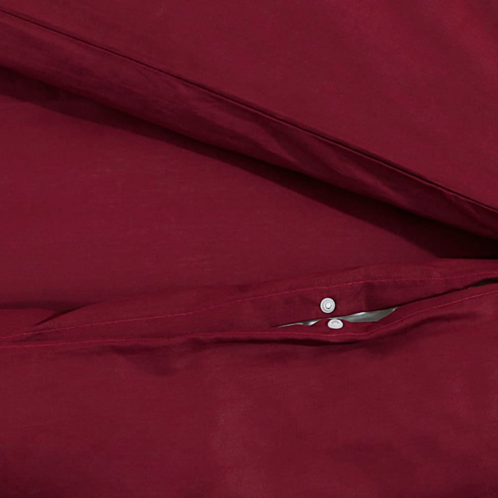 Dekbedovertrekset Lichtgewicht 135X200 Cm Microvezel Bordeaux Rood