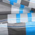 Dekbedovertrekset 135X200 Cm Katoen Blauw En Grijs