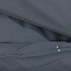 Dekbedovertrekset 260X220 Cm Katoen Kleurig Antraciet