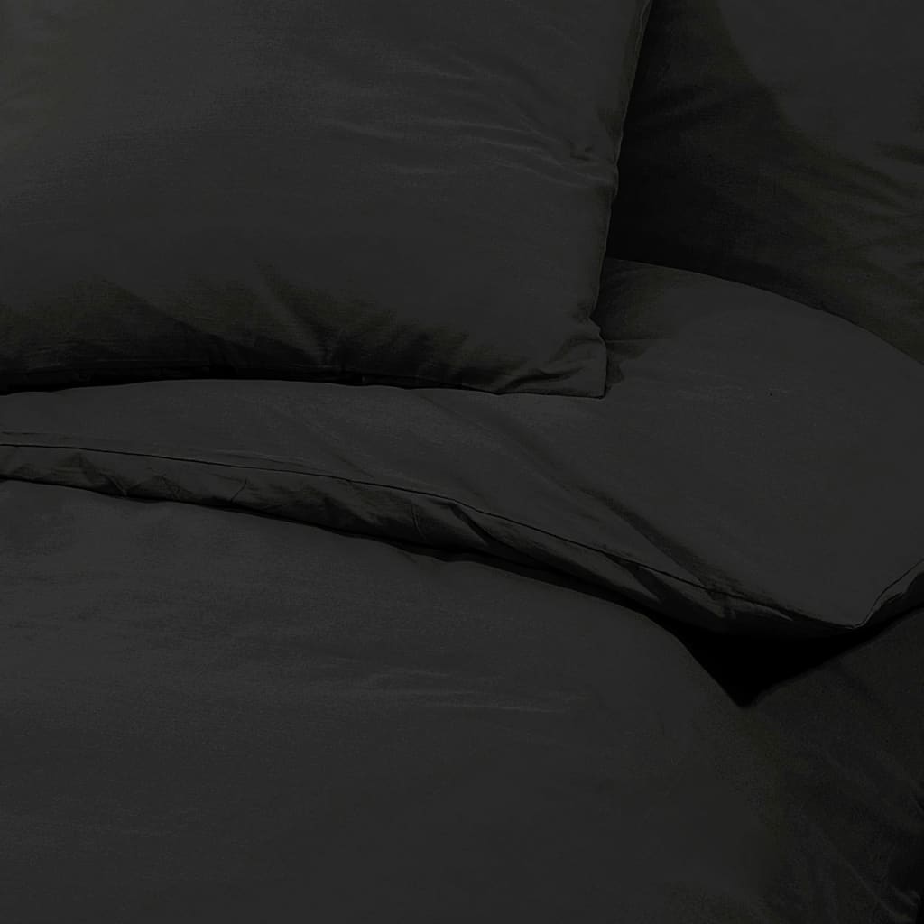 Dekbedovertrekset 240X220 Cm Katoen Zwart