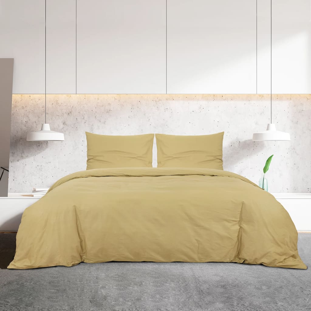 Dekbedovertrekset 135X200 Cm Katoen Taupe