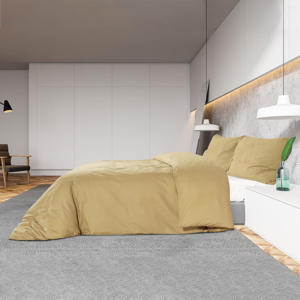 Dekbedovertrekset 135X200 Cm Katoen Taupe