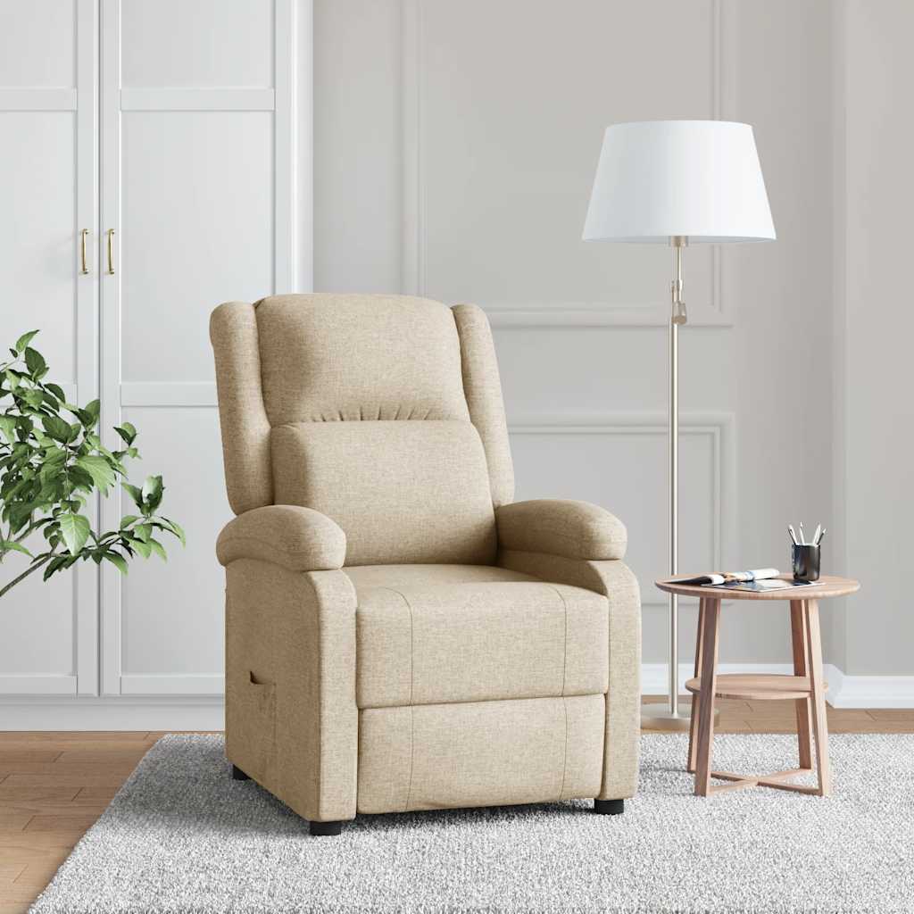 Fauteuil Verstelbaar Stof Zwart
