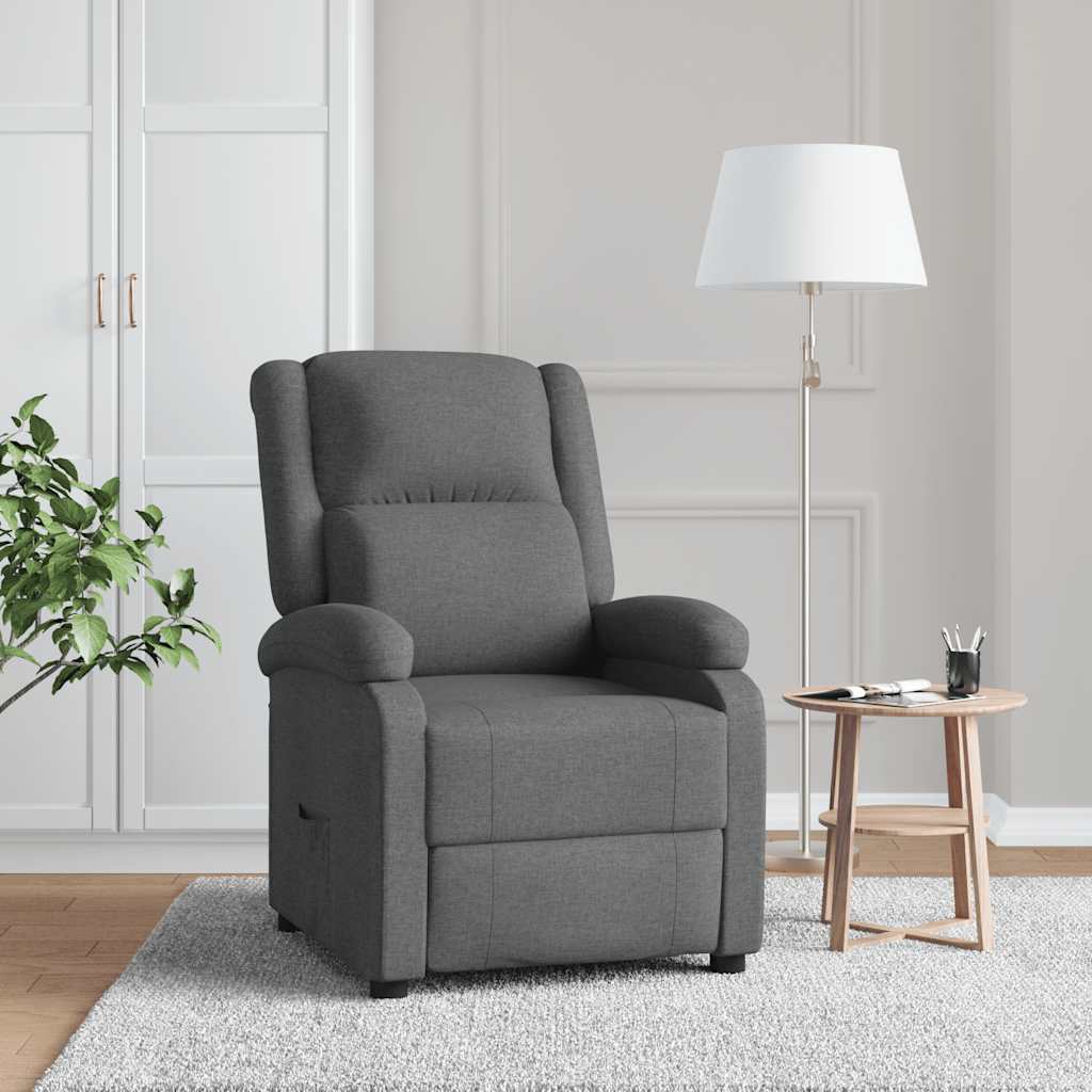Fauteuil Verstelbaar Stof Zwart