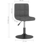 Eetkamerstoelen Draaibaar Fluweel