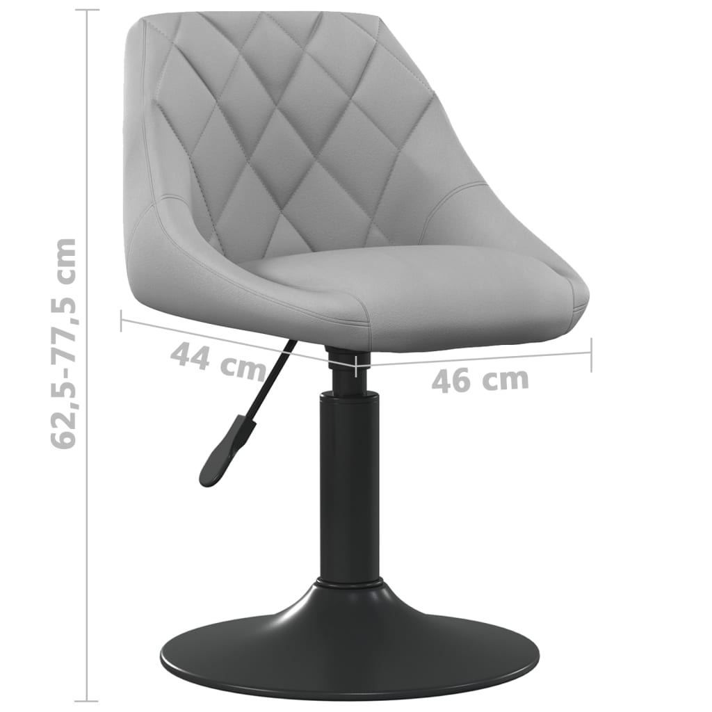 Eetkamerstoelen Draaibaar Fluweel