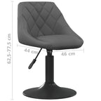Eetkamerstoelen Draaibaar Fluweel