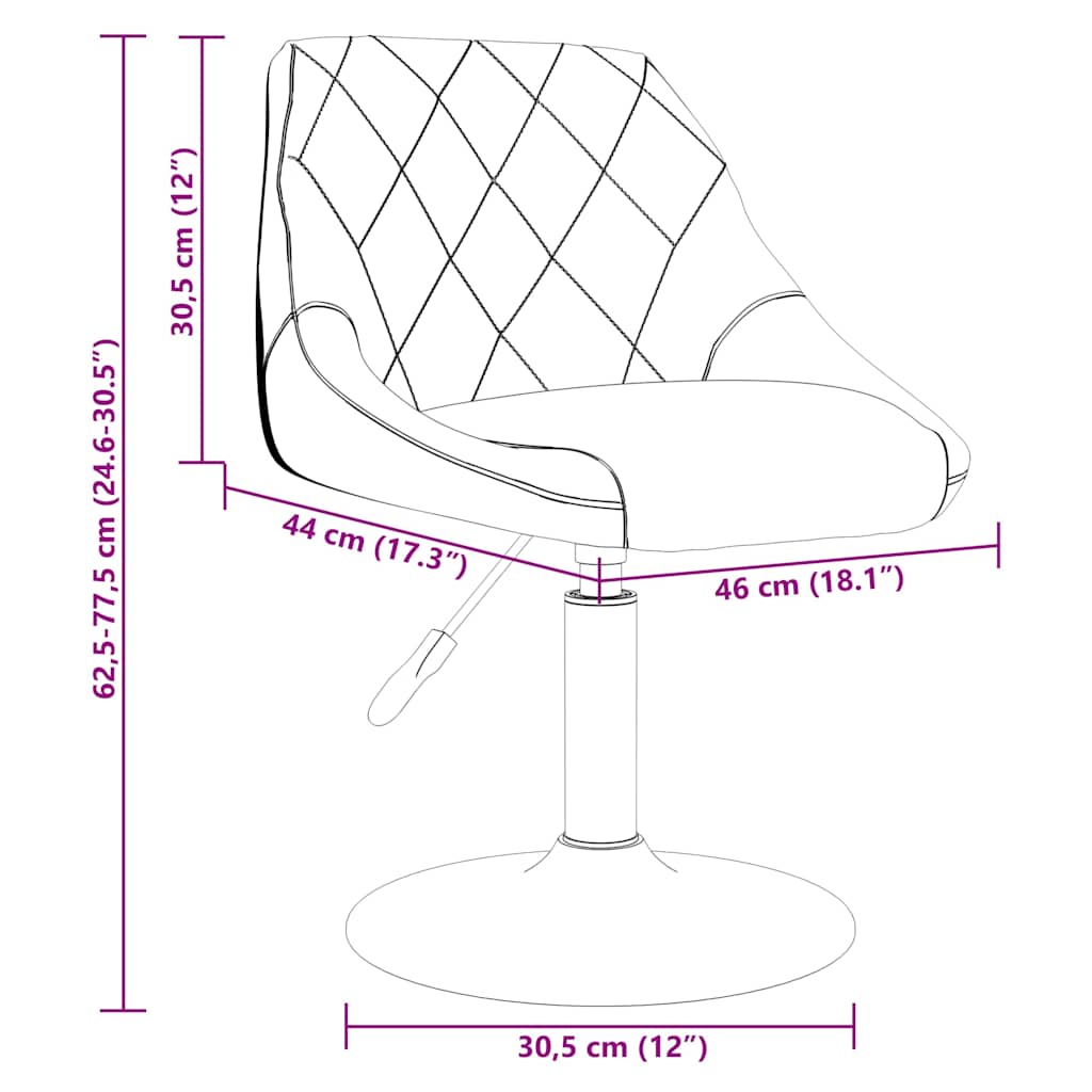 Eetkamerstoelen Draaibaar Fluweel