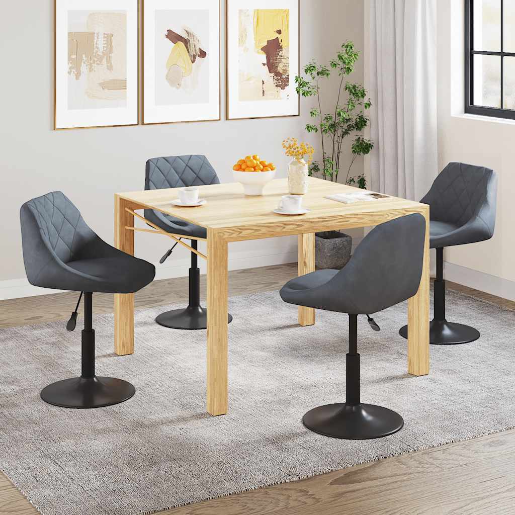 Eetkamerstoelen Draaibaar Fluweel