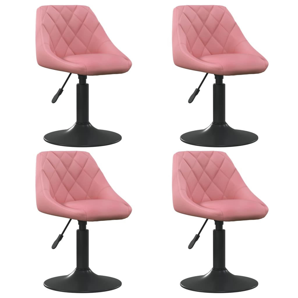 Eetkamerstoelen Draaibaar Fluweel