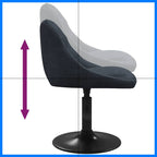 Eetkamerstoelen Draaibaar Fluweel