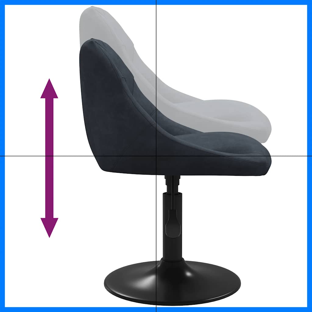 Eetkamerstoelen Draaibaar Fluweel