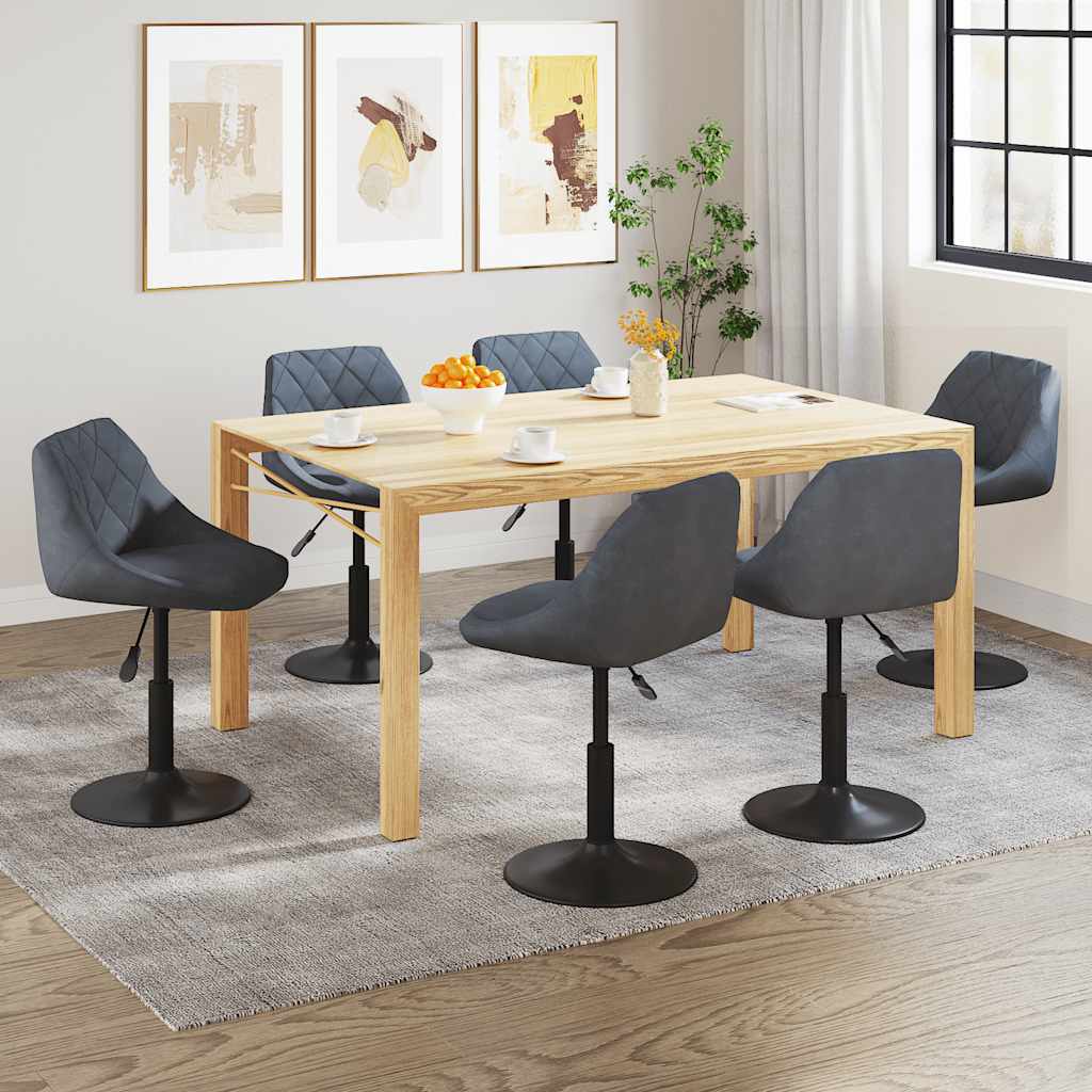 Eetkamerstoelen Draaibaar Fluweel