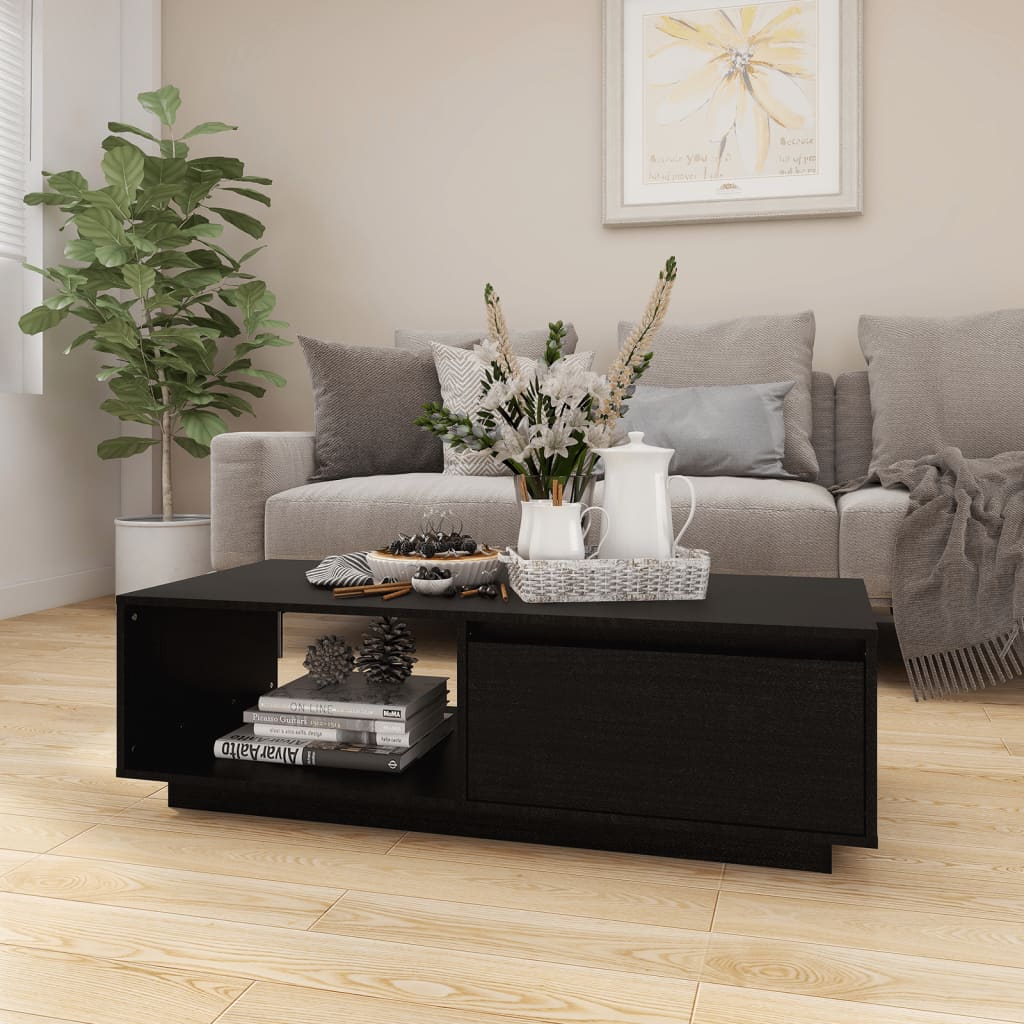 Salontafel 110X50X33,5 Cm Massief Vurenhout