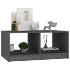 Salontafel 75X50X33,5 Cm Massief Grenenhout