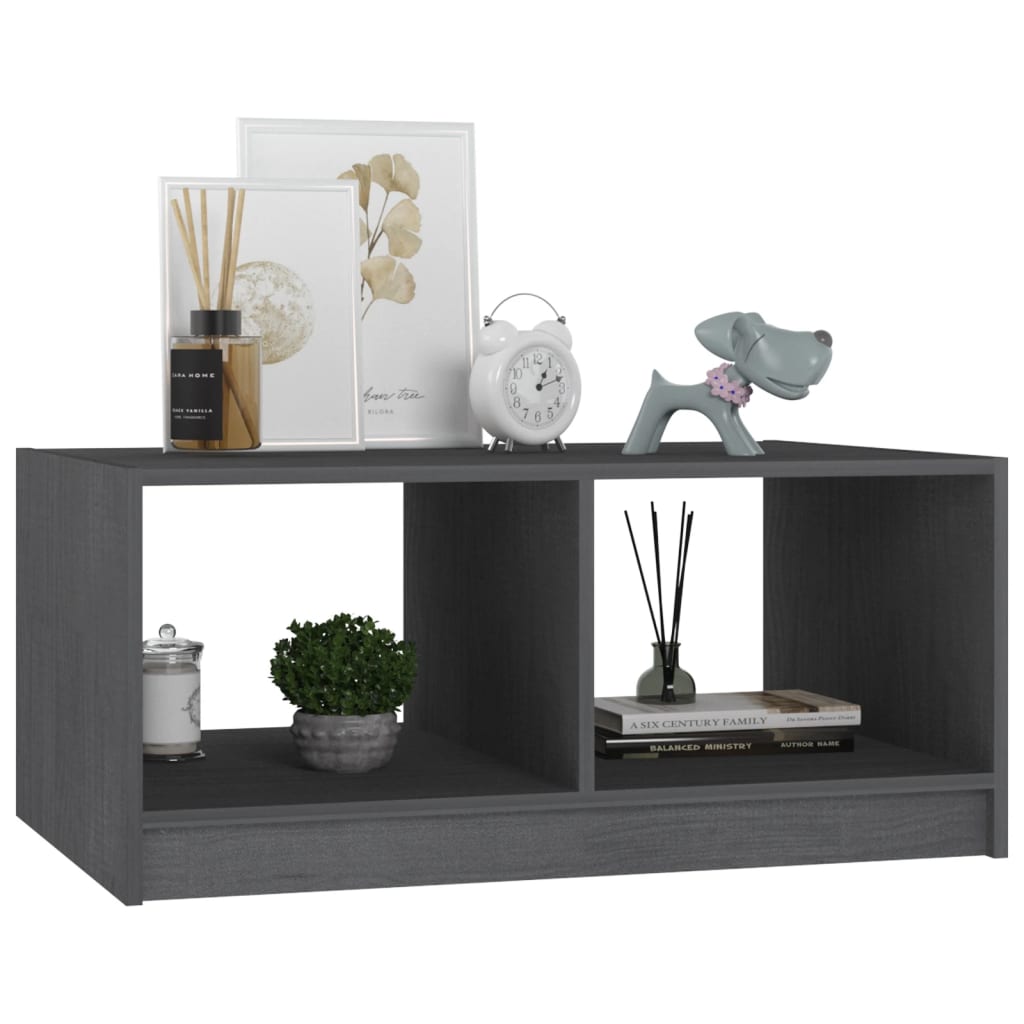 Salontafel 75X50X33,5 Cm Massief Grenenhout