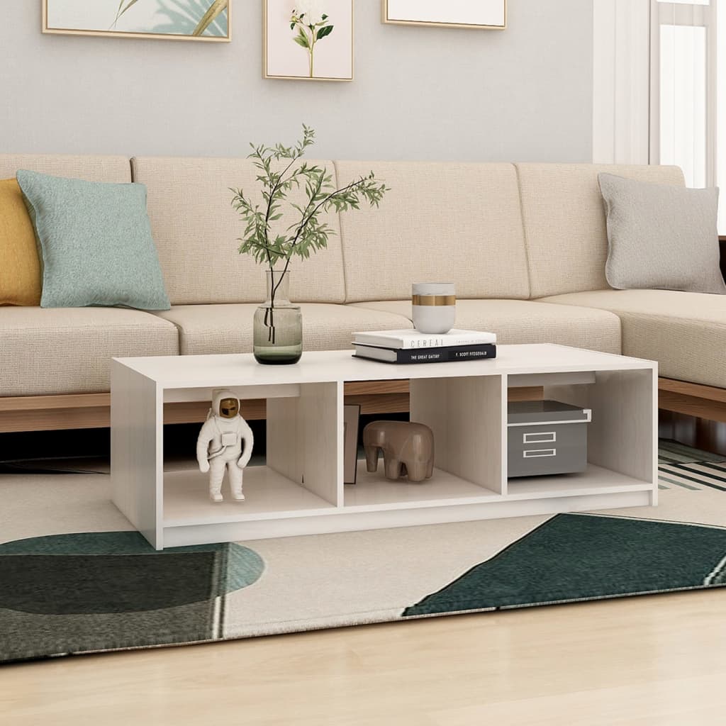 Salontafel 110X50X34 Cm Massief Grenenhout