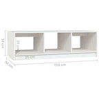 Salontafel 110X50X34 Cm Massief Grenenhout