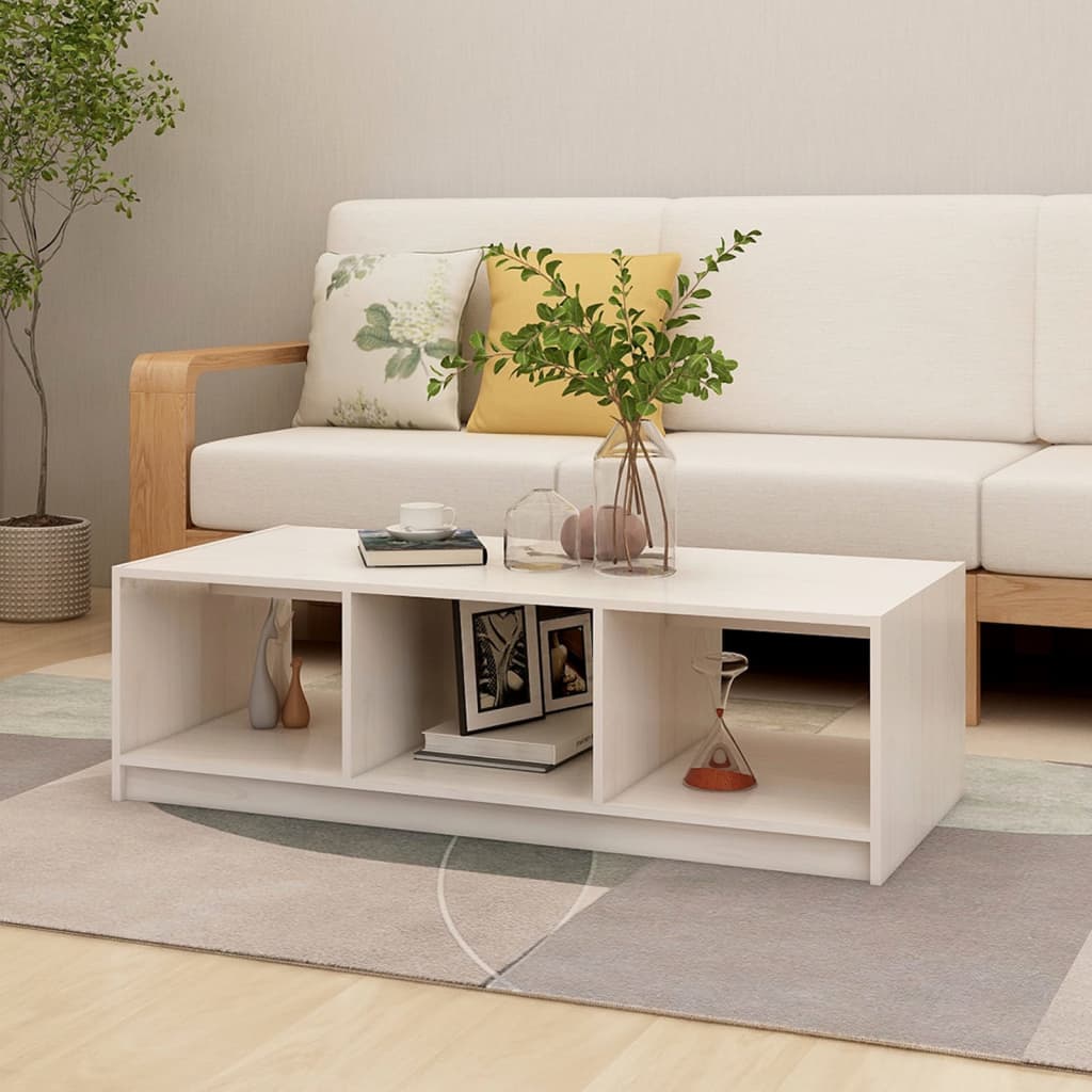 Salontafel 110X50X34 Cm Massief Grenenhout
