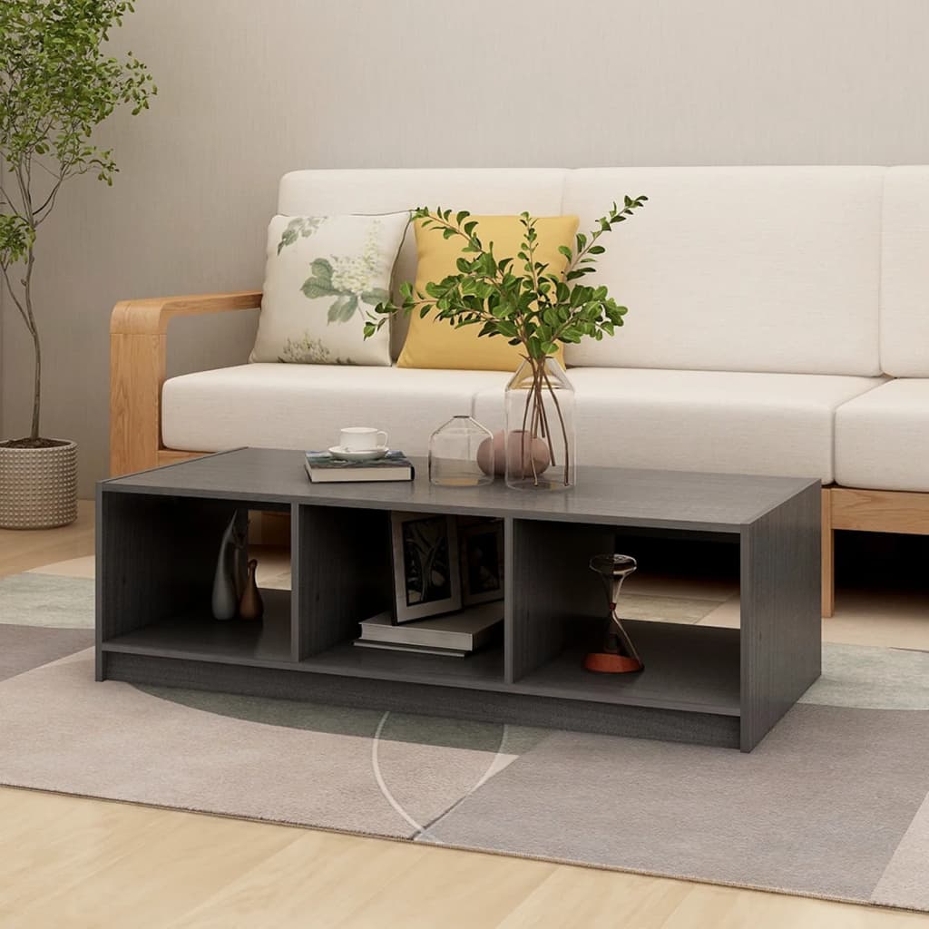 Salontafel 110X50X34 Cm Massief Grenenhout