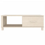 Salontafel Hamar 100X55X35 Cm Massief Grenenhout