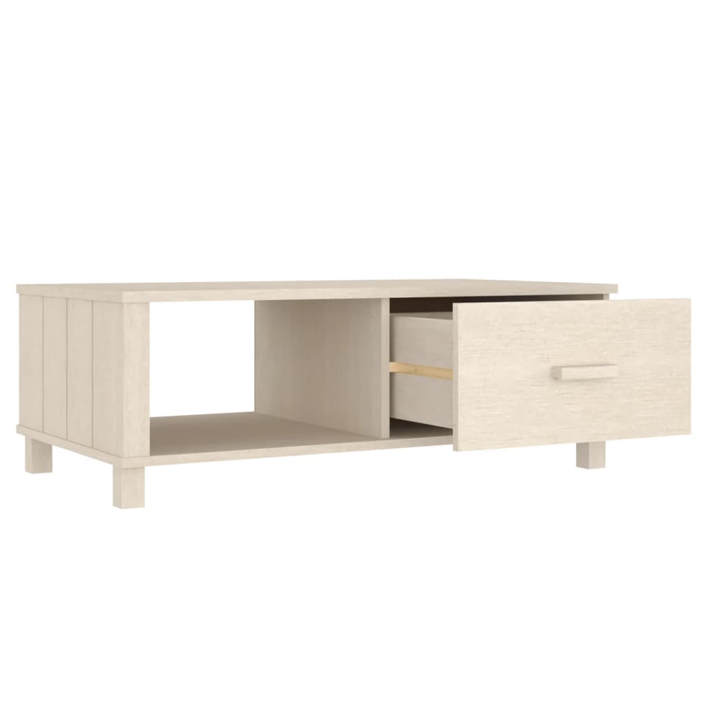 Salontafel Hamar 100X55X35 Cm Massief Grenenhout