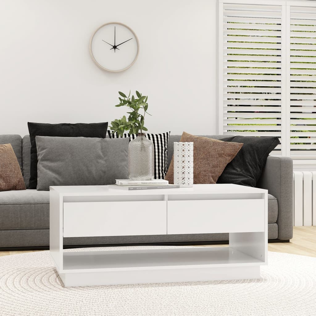 Salontafel 102,5X55X44 Cm Bewerkt Hout Kleurig