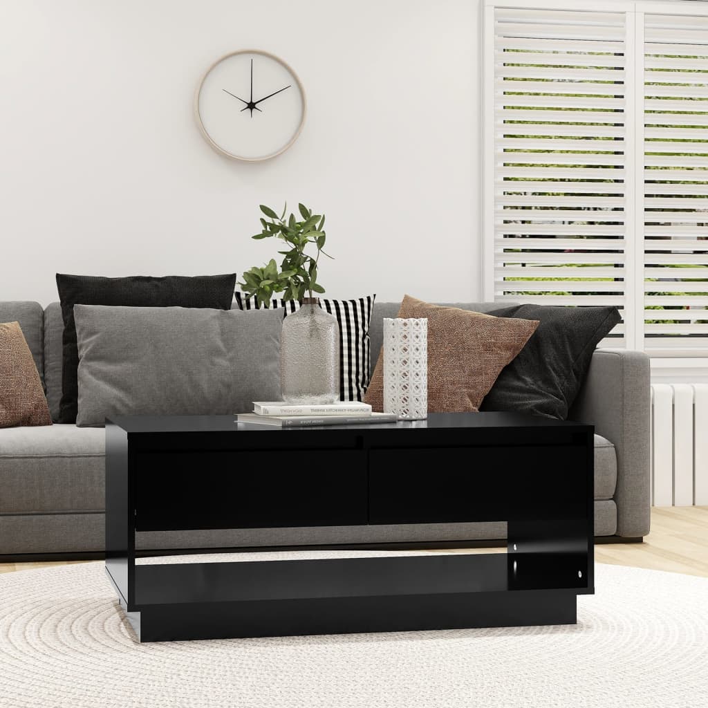 Salontafel 102,5X55X44 Cm Bewerkt Hout Kleurig