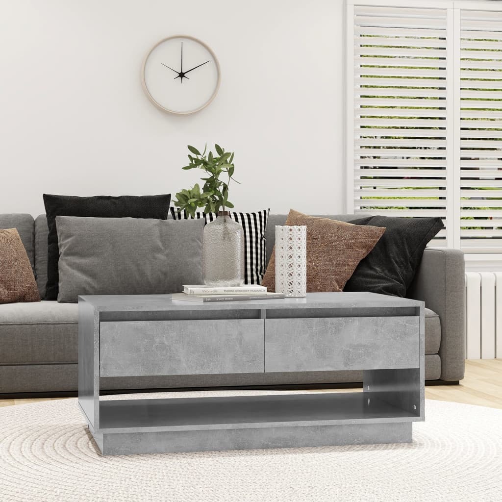 Salontafel 102,5X55X44 Cm Bewerkt Hout Kleurig
