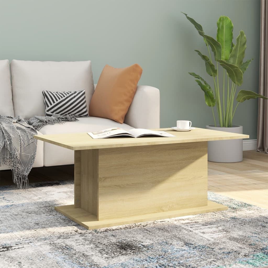 Salontafel 102X55,5X40 Cm Bewerkt Hout R