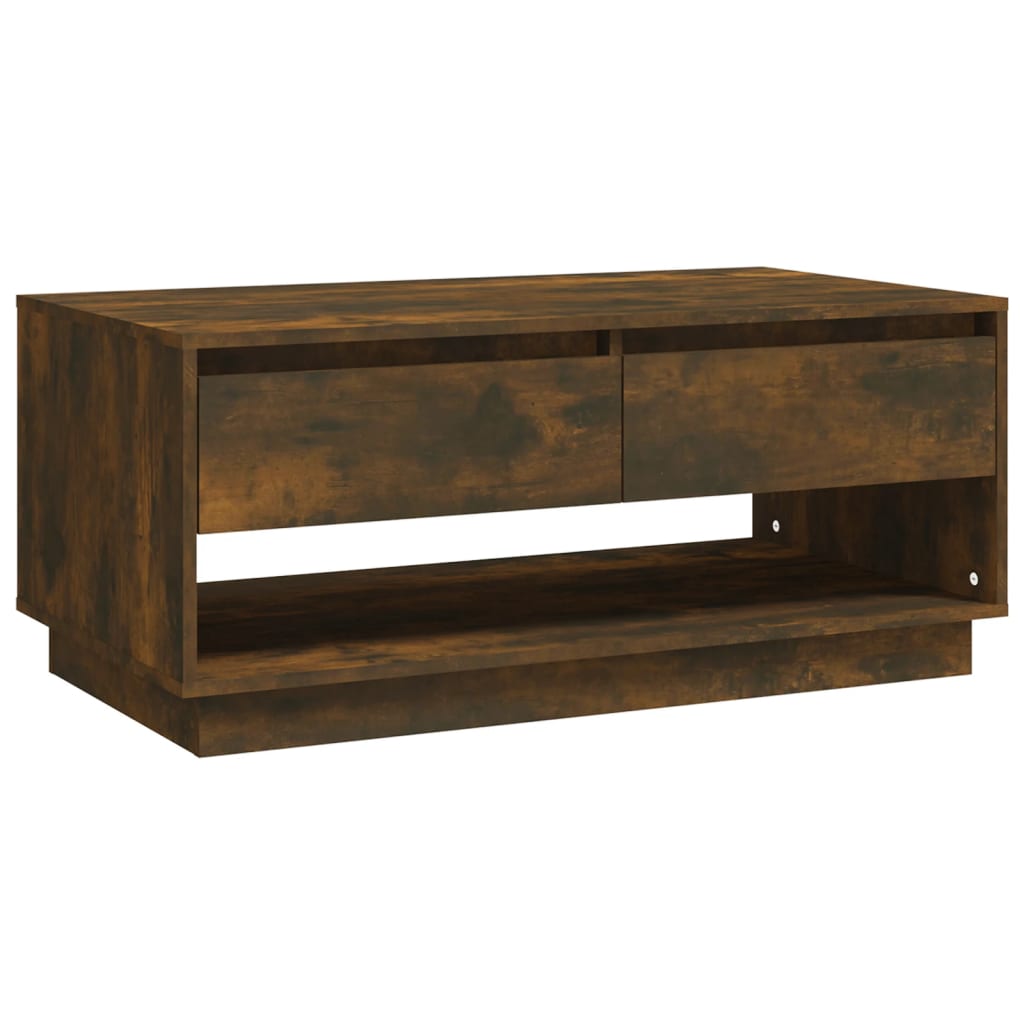 Salontafel 102,5X55X44 Cm Bewerkt Hout Kleurig