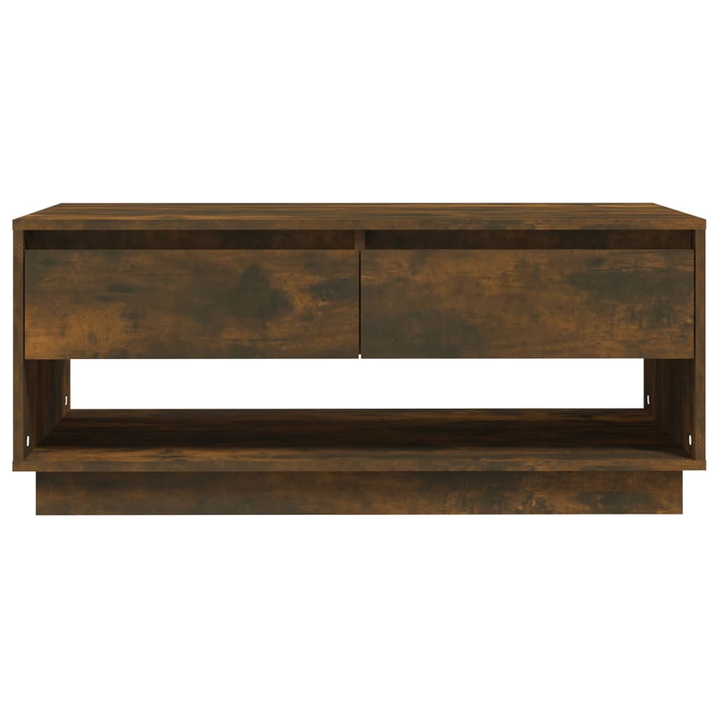 Salontafel 102,5X55X44 Cm Bewerkt Hout Kleurig