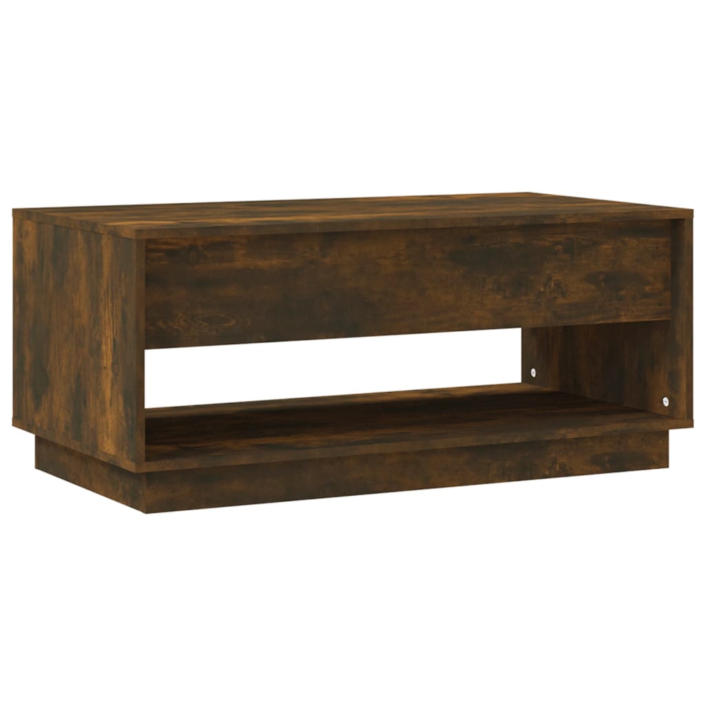 Salontafel 102,5X55X44 Cm Bewerkt Hout Kleurig