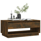 Salontafel 102,5X55X44 Cm Bewerkt Hout Kleurig