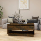 Salontafel 102,5X55X44 Cm Bewerkt Hout Kleurig