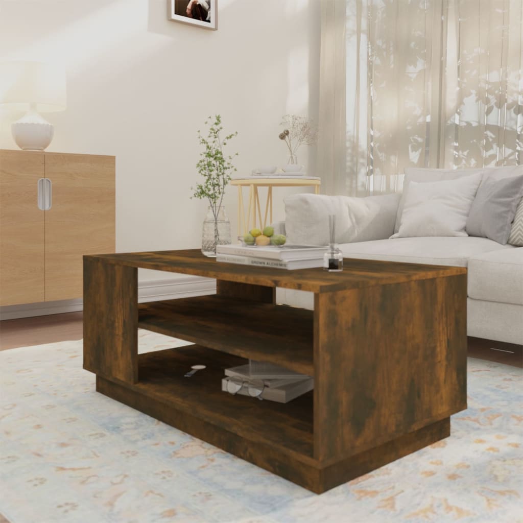 Salontafel Bewerkt Hout Kleurig