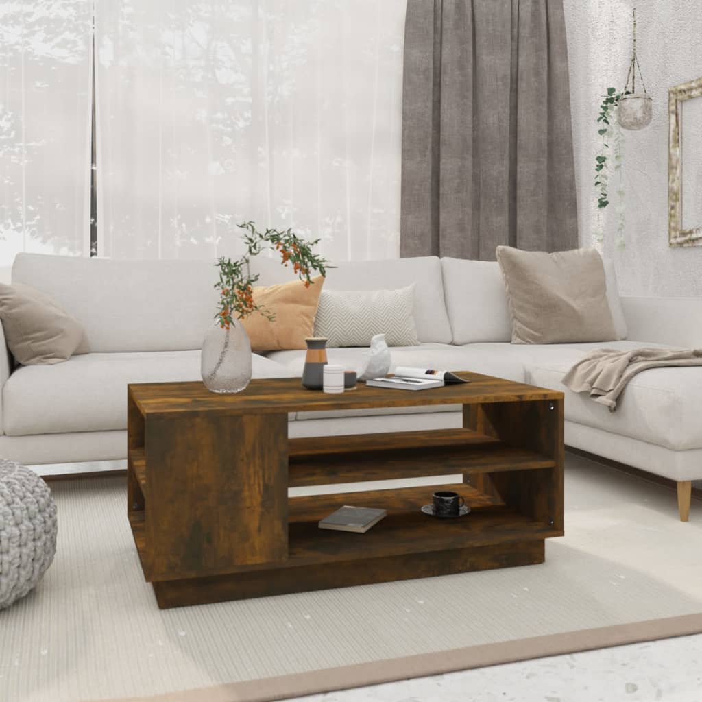 Salontafel Bewerkt Hout Kleurig