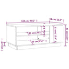 Salontafel Bewerkt Hout