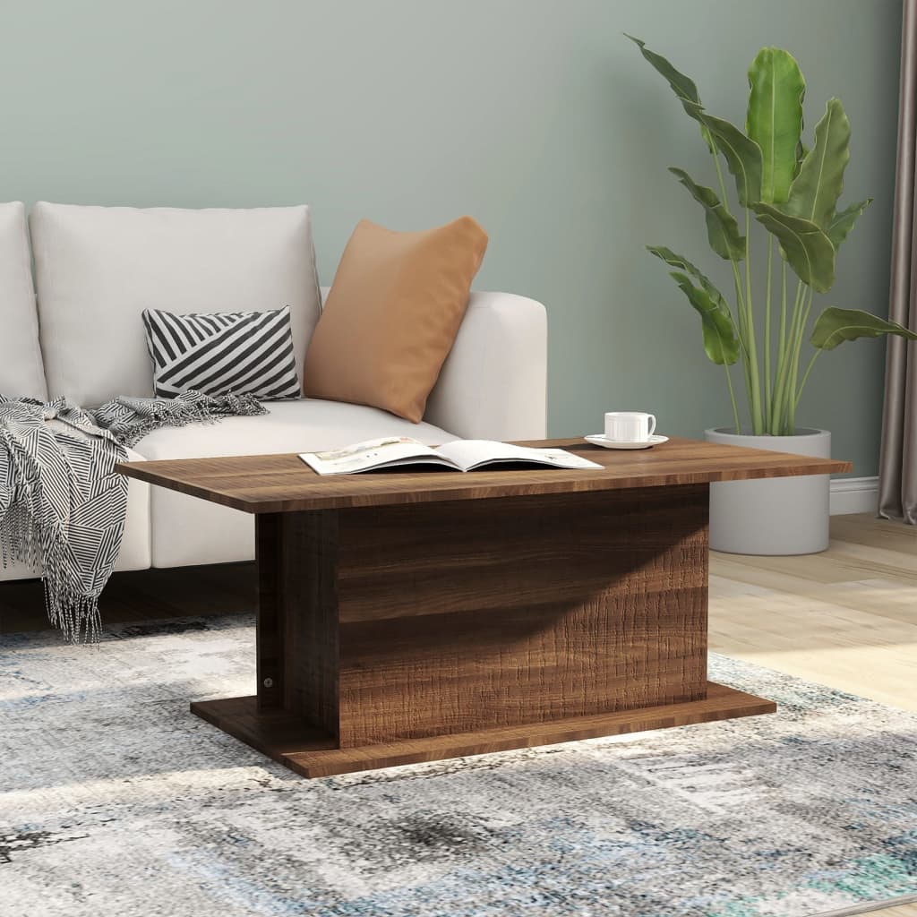 Salontafel 102X55,5X40 Cm Bewerkt Hout R