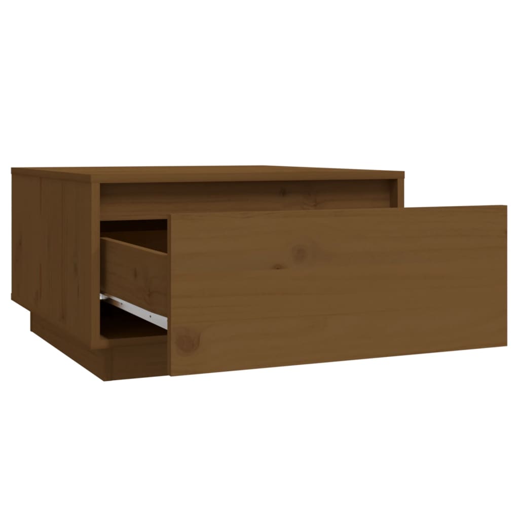 Salontafel 55X56X32 Cm Massief Grenenhout