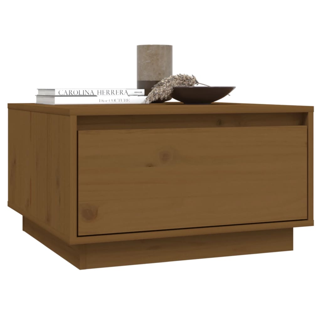 Salontafel 55X56X32 Cm Massief Grenenhout