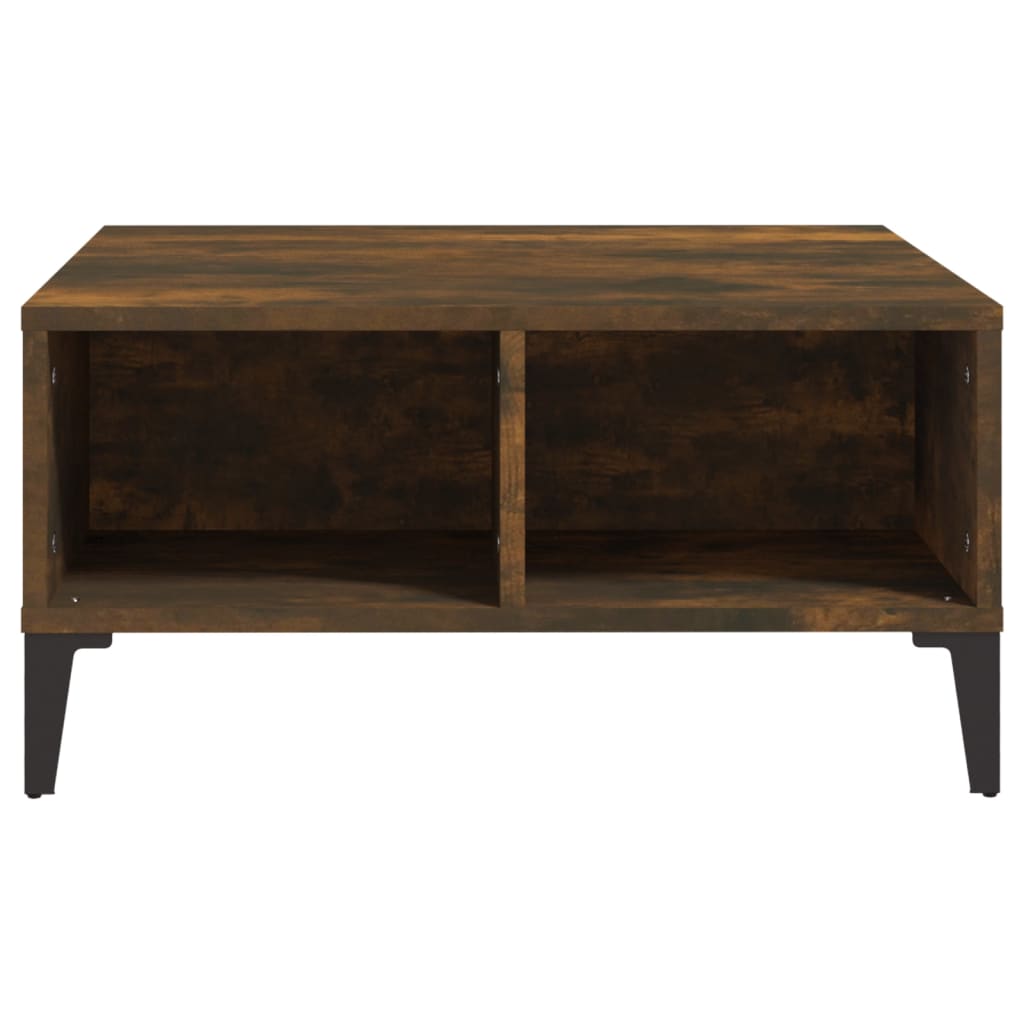 Salontafel 60X60X30 Cm Bewerkt Hout Kleurig
