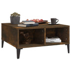 Salontafel 60X60X30 Cm Bewerkt Hout Kleurig