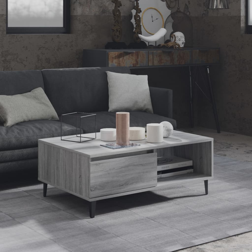 Salontafel 90X60X35 Cm Bewerkt Hout