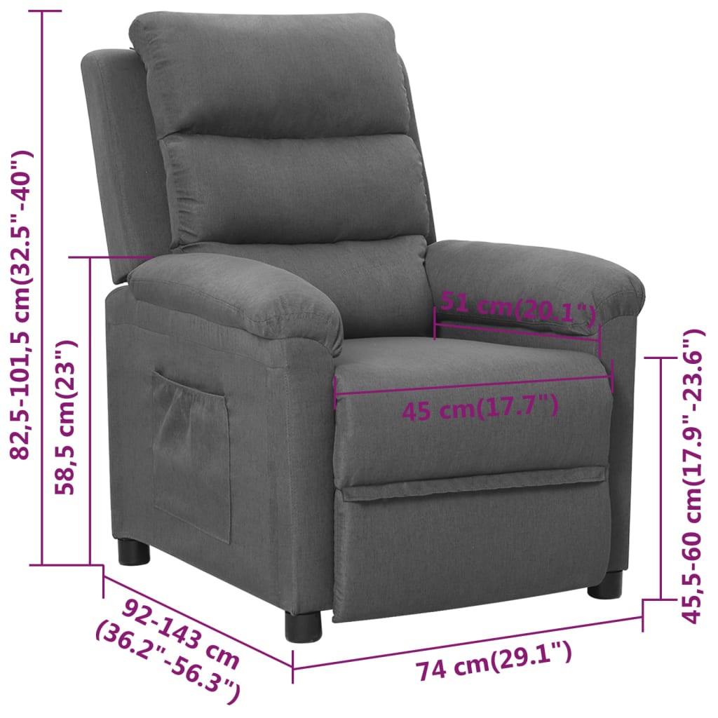 Fauteuil Verstelbaar Stof