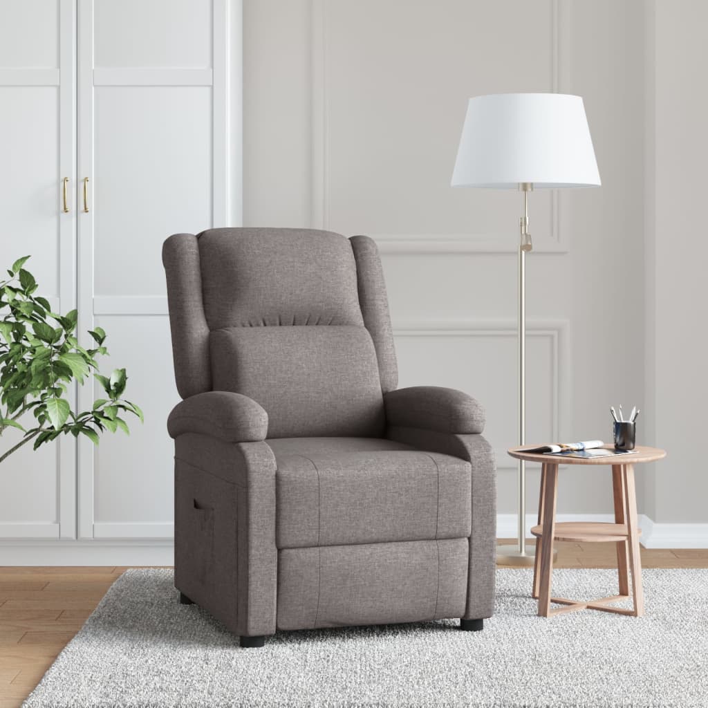 Fauteuil Verstelbaar Stof Zwart
