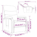 Fauteuil Verstelbaar Stof